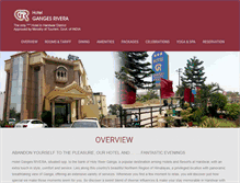 Tablet Screenshot of hotelgangesrivera.com